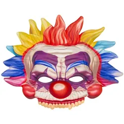 Maske "Bad Clown", bunt