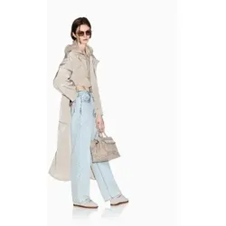 A|X Armani Exchange für Damen. XW001927AF21526U6223 Beigefarbener Trenchcoat (XS), Lässig, Polyester