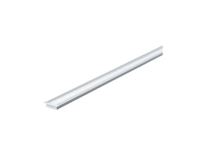 Paulmann 70410 Floor Profil mit Diffusor 100 cm Alu eloxiert Satin Alu/Kunststoff für Beleuchtungseffekte mit LED Strips