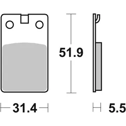 SBS Bremsbelag 595HF Street Ceramic