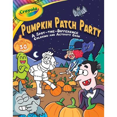 Crayola: Pumpkin Patch Party (a Crayola Halloween Spot the Difference Coloring Sticker Activity Book for Kids), Taschenbuch von Buzzpop, Little Bee