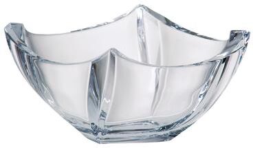 "Majestic Gifts European High Quality Crystalline Glass Square Bowl-4.5"" Diameter"