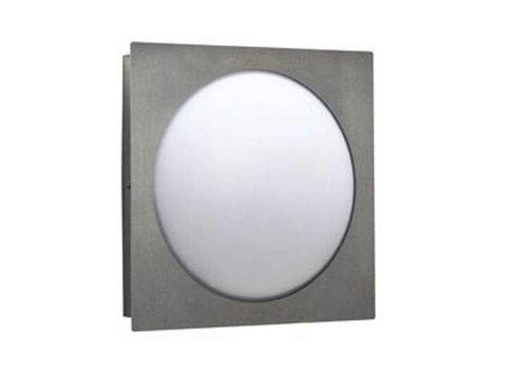 Moderne RVS buitenlamp Quadrate Globe 28cm Albert - 696175