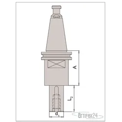 AKE SK 40 Fräsdorn SPN DOR SK40 30X100 - 10014229