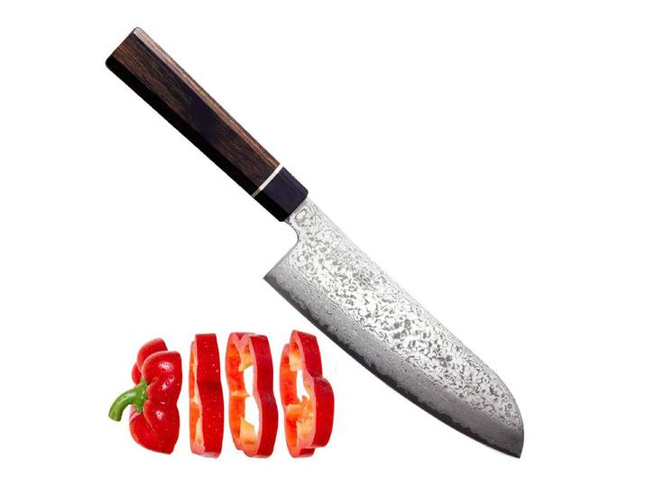 Suncraft Santokumesser Suncraft Senzo Black BD04 Santoku Messer 16,5 cm, BD-04