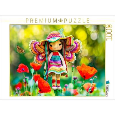 CALVENDO Puzzle Elfe im Mohnfeld | 1000 Teile Lege-Größe 64x48cm Foto-Puzzle für glückliche Stunden