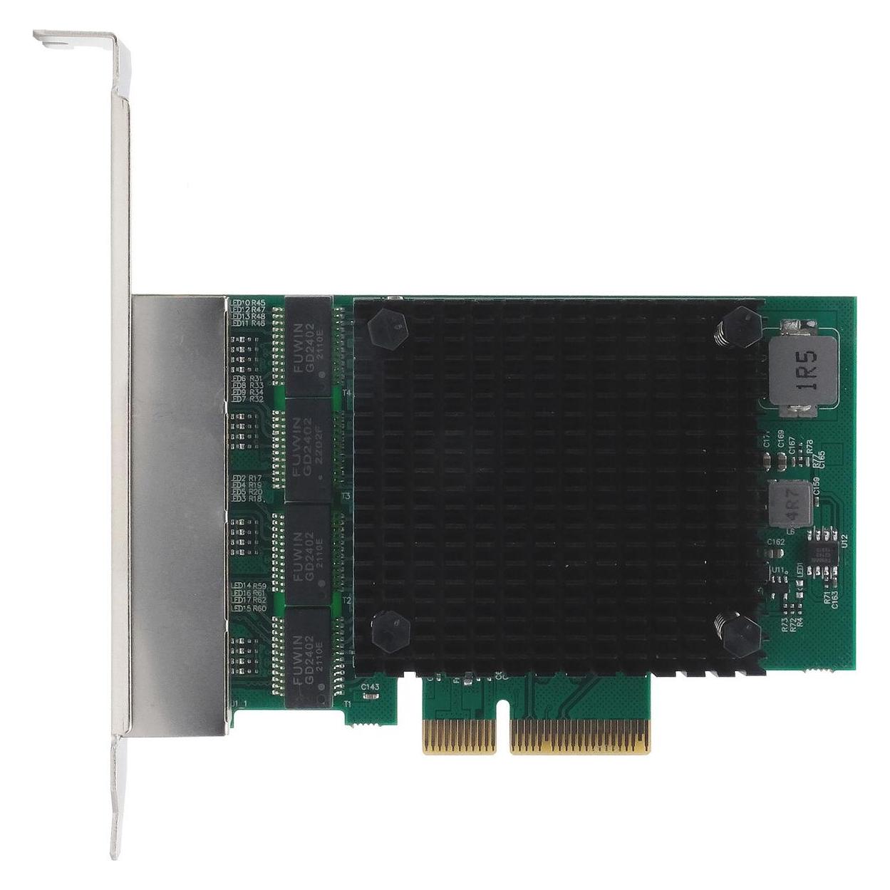 Exsys GmbH 4-Port PCIe Netzwerk-Karte 2.5 Gigabit (PCI-E x4) (EX-60114)