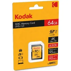 Kodak SDXC 64GB Class10 U3 UHS-I Klasse 10