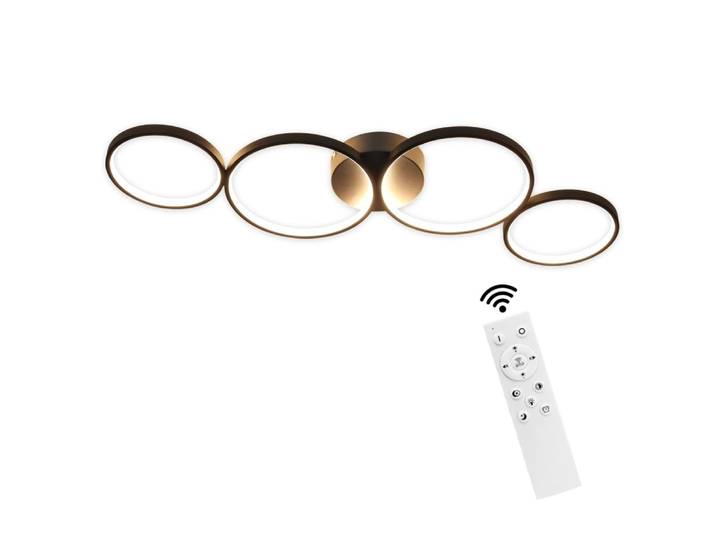 Plafonnier fer noir 88x31x5.7cm led 55w