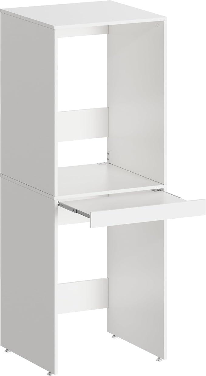 Waschmaschine Trockner Schrank Hochschrank Badschrank, Waschmaschinenschrank-Überbauschrank mit Ausziehbrett für Waschmaschine & Wäschetrockner,180 * 65 * 66cm,Tragfähigkeit 100 kg