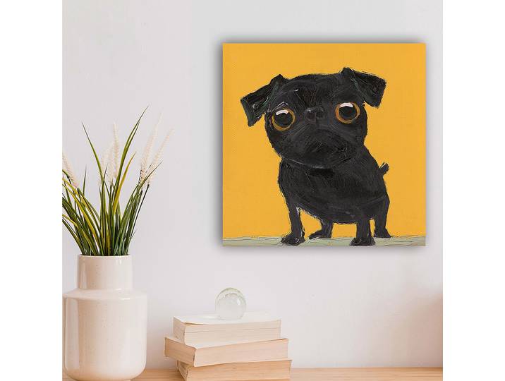 Leinwandbild Black Bully Mischgewebe Multicolor 40 x 40 x 3cm