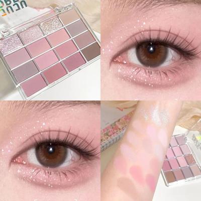 16 Color Professional Eyeshadow Palette | Low Saturation Earth Tone Daily Makeup #01