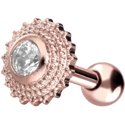 Chirurgenstahl Ohrpiercing ORIENTALISCHES DESIGN + KRISTALL