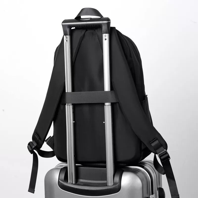 INF Oxford Rucksack für 15.6 Inch Laptops - Wasserabweisend, Große Kapazität, Gepäckriemen Schwarz