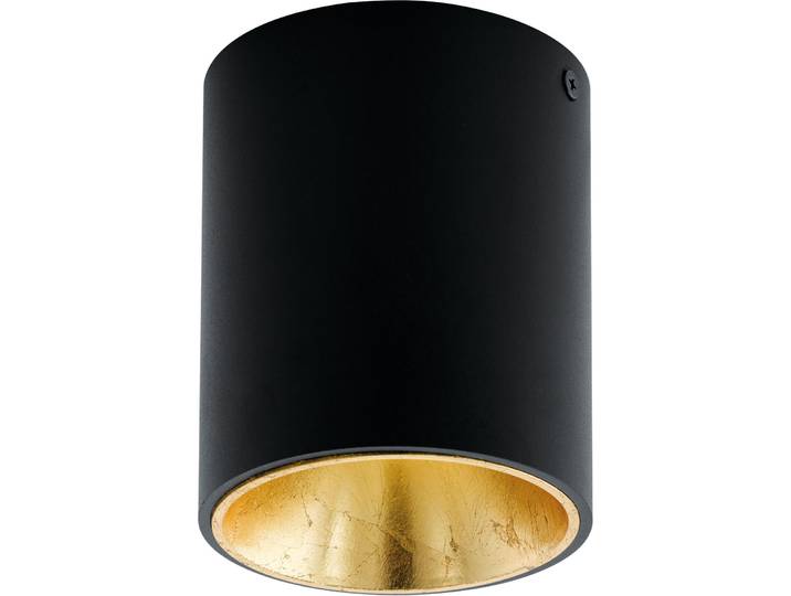 Eglo Deckenlampe Polasso Schwarz-gold Aluminium/Kunststoff 340 lm B 10 cm - LED - Deckenlampe- LED Energiesparlampe