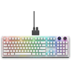 Dell Alienware AW920K (US, Kabelgebunden, Kabellos), Tastatur, Weiss