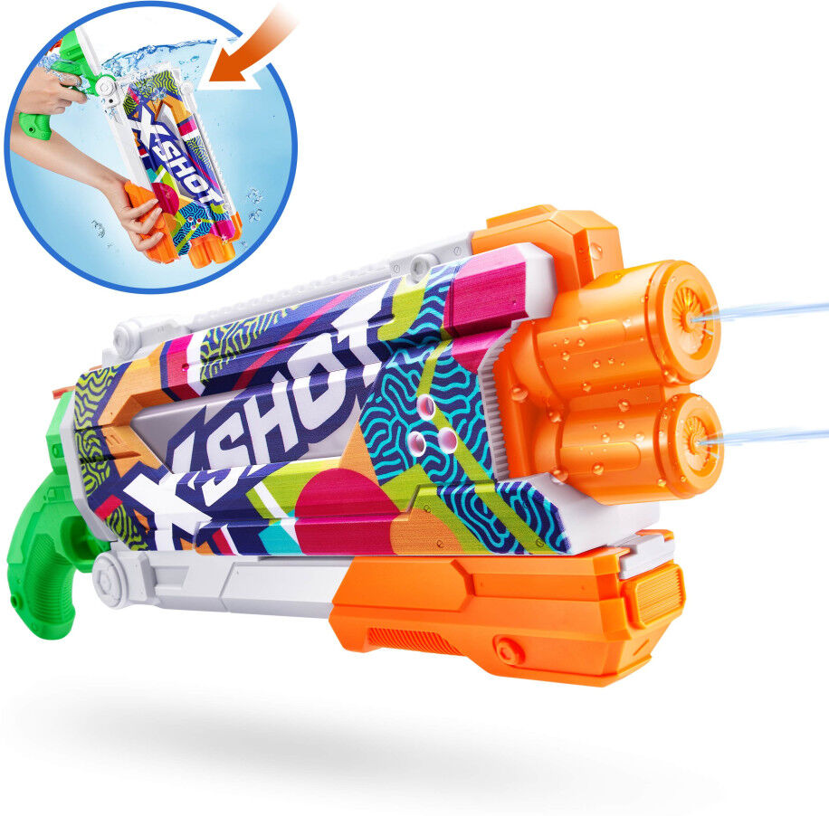 Zuru Wasserpistole X-Shot Skins Pump Action Fast Fill