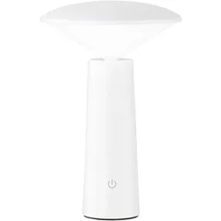 LED Tischleuchte Garten Outdoor Leuchte Batterie Akku Außentischlampe, dimmbar CCT Schaltung  schwenkbar IP44, 2W 200lm 3000K 4750K 6500K , DxH 14x21 cm