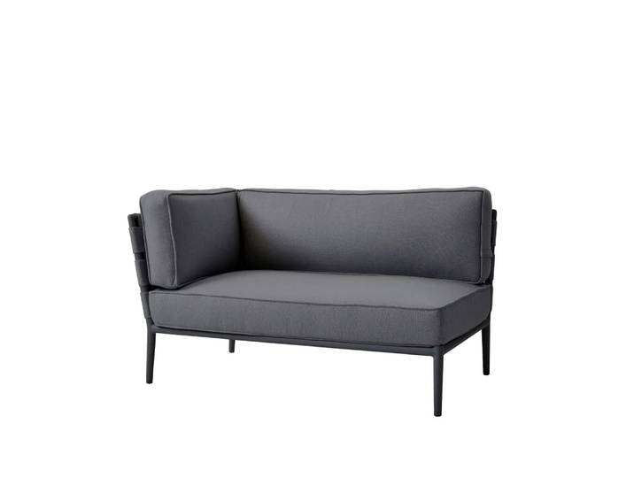 Cane-line Conic Modulsofa Cane-Line Airtouch Grey, rechts, inkl. Kissen
