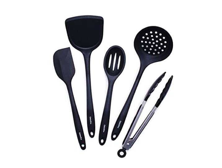 GreenPan Kochutensilien-Set, Küchenutensilien, 5-teilig, Schwarz