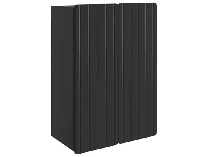 HKLGBVCR Wandschrank, schwarz, 66 x 34,5 x 92 cm, Holz, Holz Vintage-Design, Regalbretter, 90° drehbare Türen, technisches Holz, einfache Wartung, Wohnzimmer