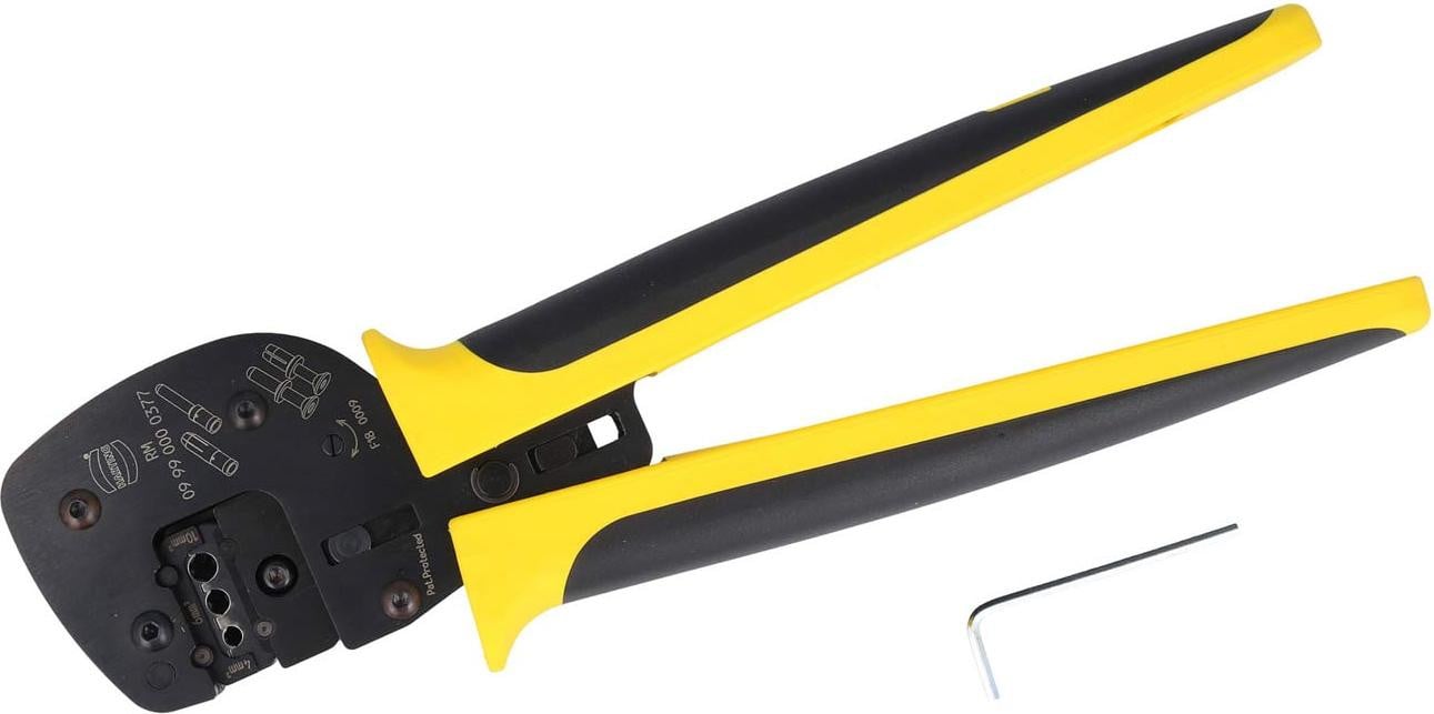 Harting krimptang inclusief positioneringshuls voor C-krimpkontakt, doorsnede 4mm² - 10mm² (AWG12 - AWG8)