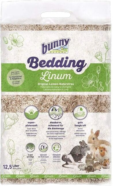 Bunny Leito de Linho para Roedores 12.5 L