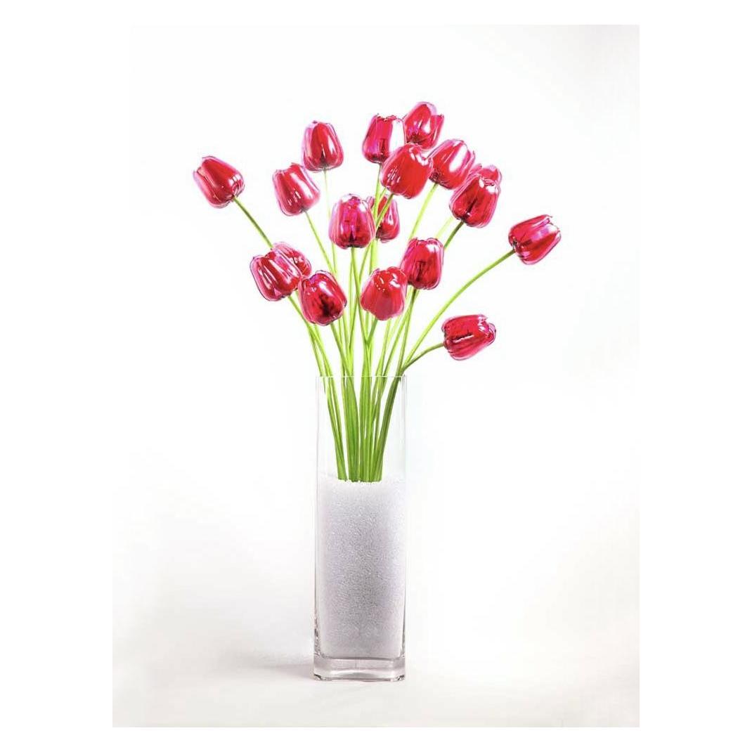 Europalms Kristalltulpe, Kunstblume, rot, 61cm 12x (61 cm) (82600205)