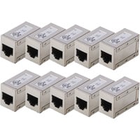 Cat.6 Modulare Kupplung, geschirmt 10 Stück