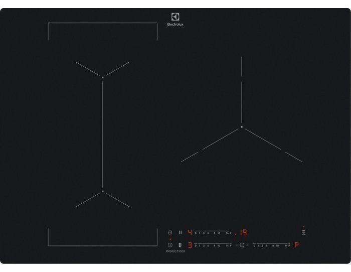 Induktionskochfeld - ELECTROLUX - EIV73342IT - 3 Kochzonen - 70 cm - SaphirMatt-Oberfläche - Brückenfunktion - Leistungssteigerungsfunktion