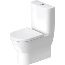 Duravit Darling New Stand-WC 213809, zur Kombination für aufgesetzten Spülkasten, 630mm, 2138090000, Farbe: Weiß