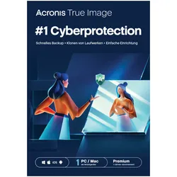 Acronis True Image Premium [1 Gerät - 1 Jahr] 1 TB Acronis Cloud Storage