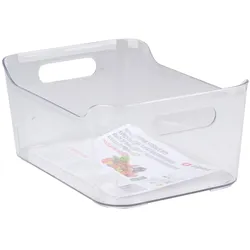 alpina Kühlschrank-Aufbewahrungsbox 24x17x10.5cm, Kühlschrank Zubehör, Transparent