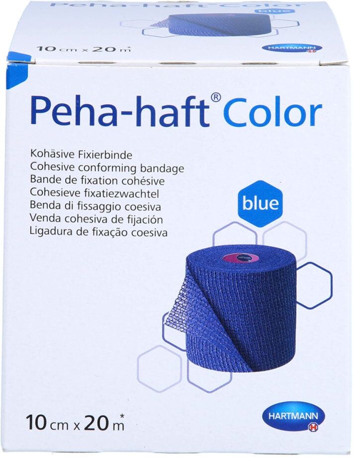 Peha-haft Color Fixierbinde latexfrei 10 Cmx20 M Blau