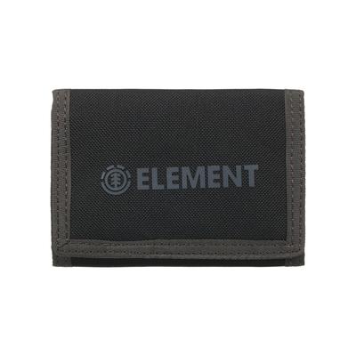 Brieftasche ELEMENT "Brand", Herren, schwarz (flint schwarz), Obermaterial: 100% Polyester., Kleinlederwaren Brieftasche
