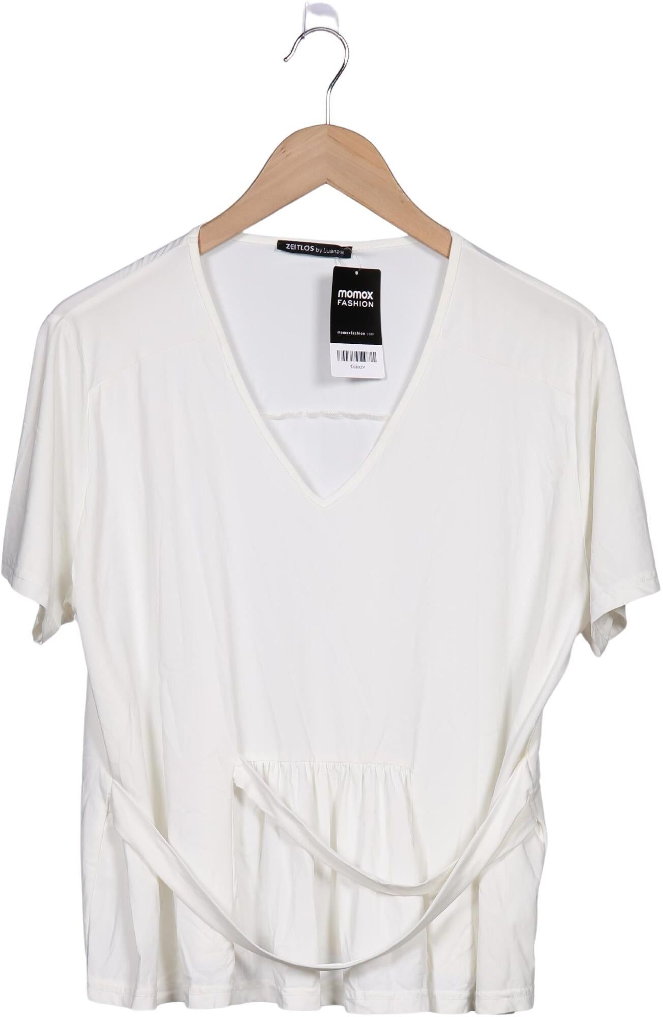 Zeitlos By Luana Damen T-Shirt, Cremeweiß, Gr. 3Xl, Elasthan / Synthetik - Second Hand