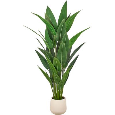 Kunstpflanze CREATIV GREEN "Strelitzia reginae", grün, H:175cm, Obermaterial: 100% Kunststoff, Kunstpflanzen, Kunstpflanze, in beeindruckender Größe