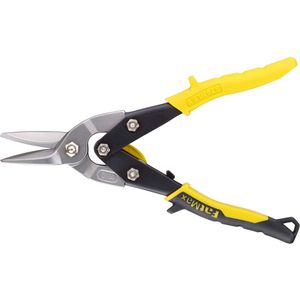 Stanley Blechschere FatMax 2-14-566, gerade & Kurvenschnitte, Durchlaufschere, Blechstärke bis 1,2 mm, Länge 300 mm