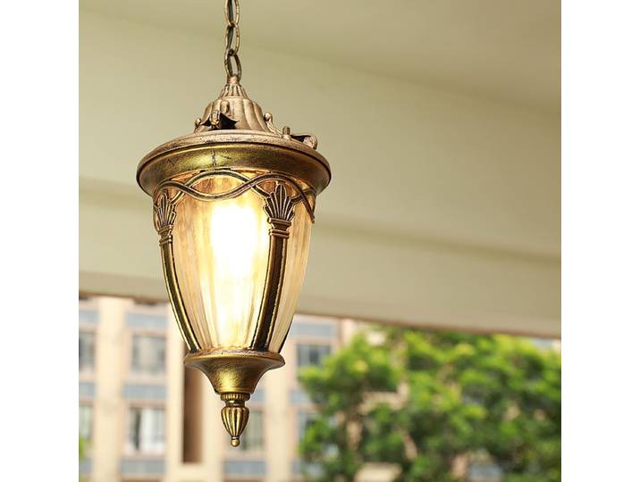 Lampes rétro extérieures LED étanches lampes suspendues campagne nordique couloirs balcons villas jardins cours suspension