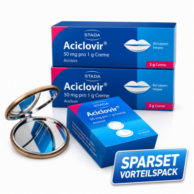 STADA Consumer Health Deutschland GmbH ACICLOSTAD + TASCHENSPIEGEL 2X2 g 08029405