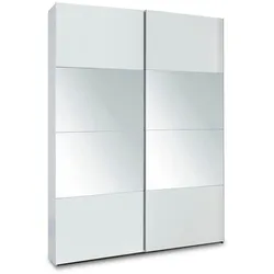 Composad Schwebetürenschrank Systema 150 x 223 cm Lack Weiß / Hochglanz