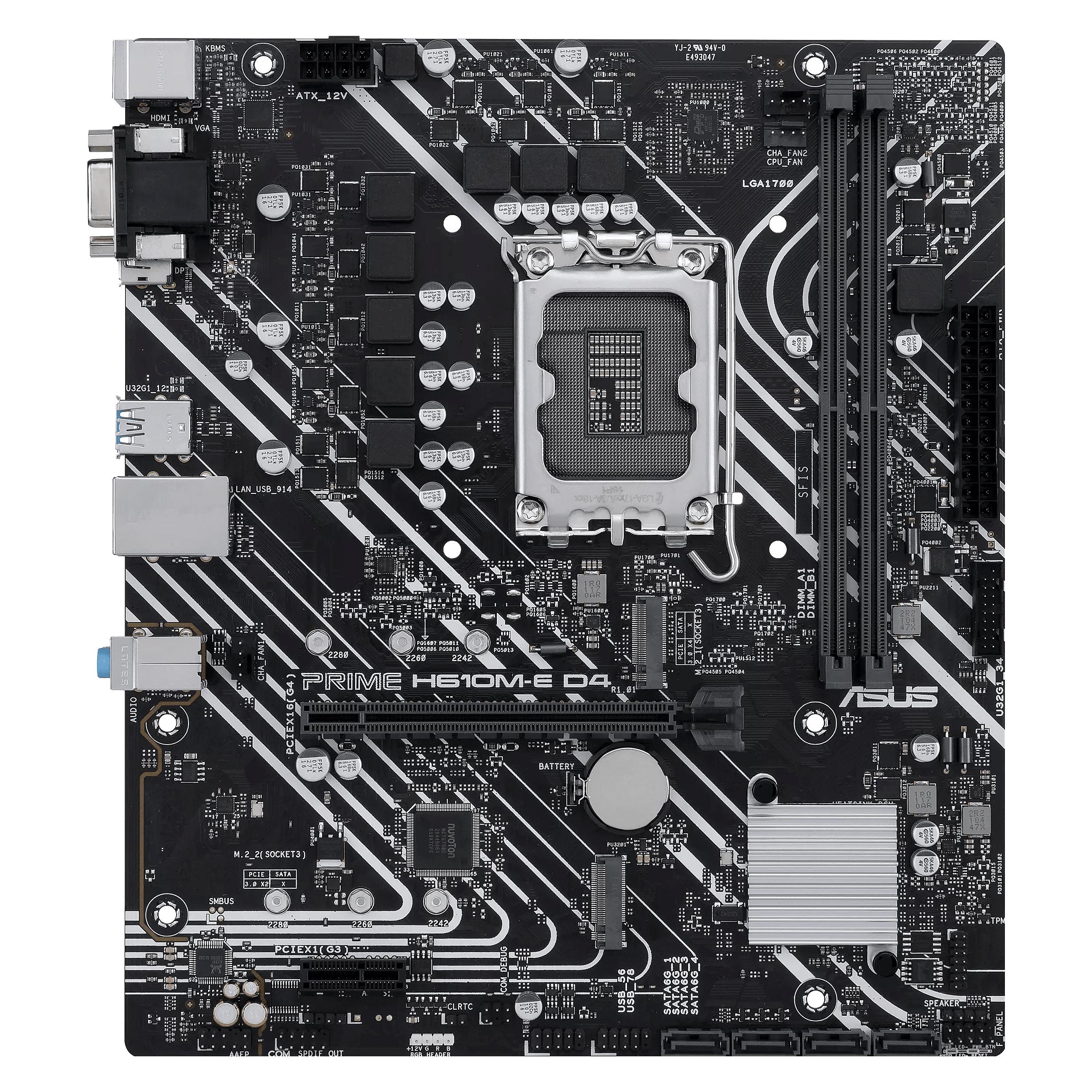 ASUS PRIME H610M-E D4-CSM (LGA 1700, Intel H610, mATX) (90MB19N0-M0EAYC)