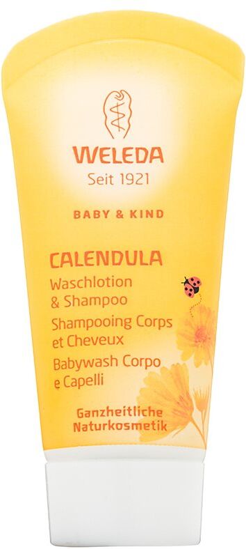 Weleda Baby and Child shampoing et gel de douche pour enfant souci 20 ml
