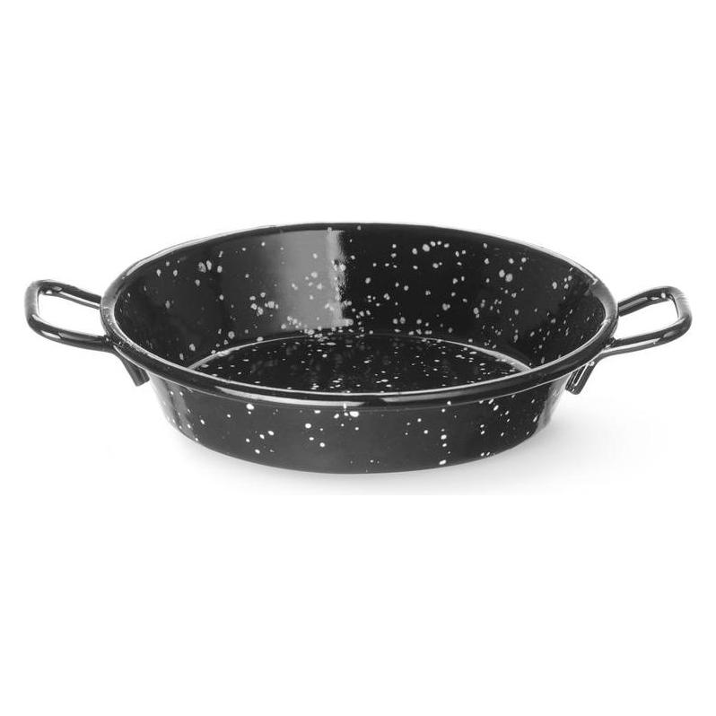 Hendi Paellapfanne Emailliert Flachstahl (Bratpfanne, Paella Pfanne, Stahl, 20 x 3 cm) (622735)