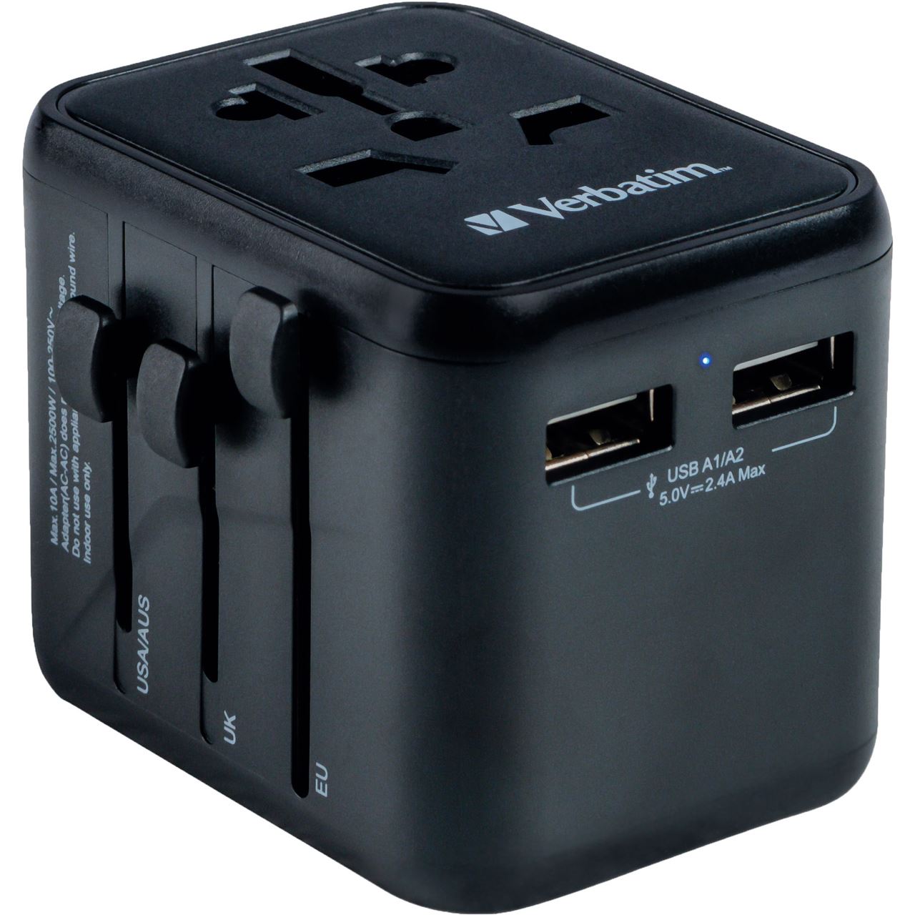 Verbatim Universal Reiseadapter UTA-01 mit 2xUSB-A retail