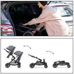 Hauck, Kinderwagen, Zwillingskinderwagen Atlantic Twin (0 Monate - 3 Jahre)