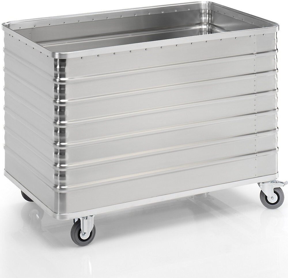 Alu-Kastenwagen, Vollwand, ohne Deckel, Volumen 656 l Gmöhling