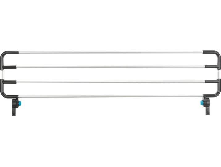 Hundegitter TRIXIE, silber (silberfarben), B:92cm H:27cm T:4cm, Kunststoff, Metall, Schutzgitter, Hundegitter