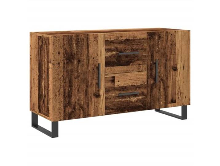 Roanoer Sideboard Altholz-Optik 100x36x60 cm Anrichte Kommode Vielseitige Anrichte mit Metallfüßen und Griffen für Schlafzimmer Flur Büro und Wohnzimmer