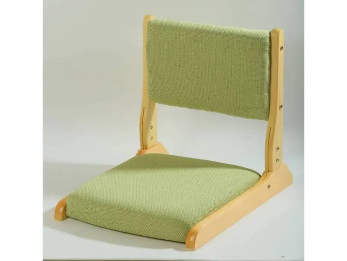 Chaise pliante japonaise Tatami en cuir PU avec structure en bois pour salon, dortoir, fauteuil inclinable, mobilier de maison